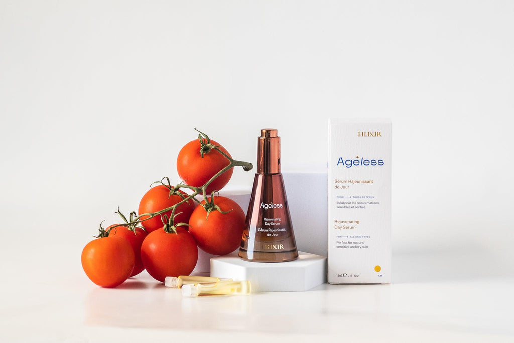 shop antiaging natural skincare with tomato seed oil, best for scars, wrinkles and skin sagging