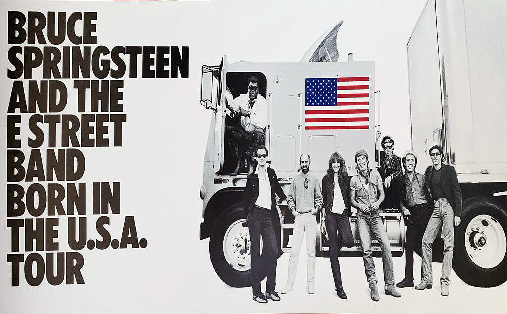 bruce springsteen born in the usa tour poster