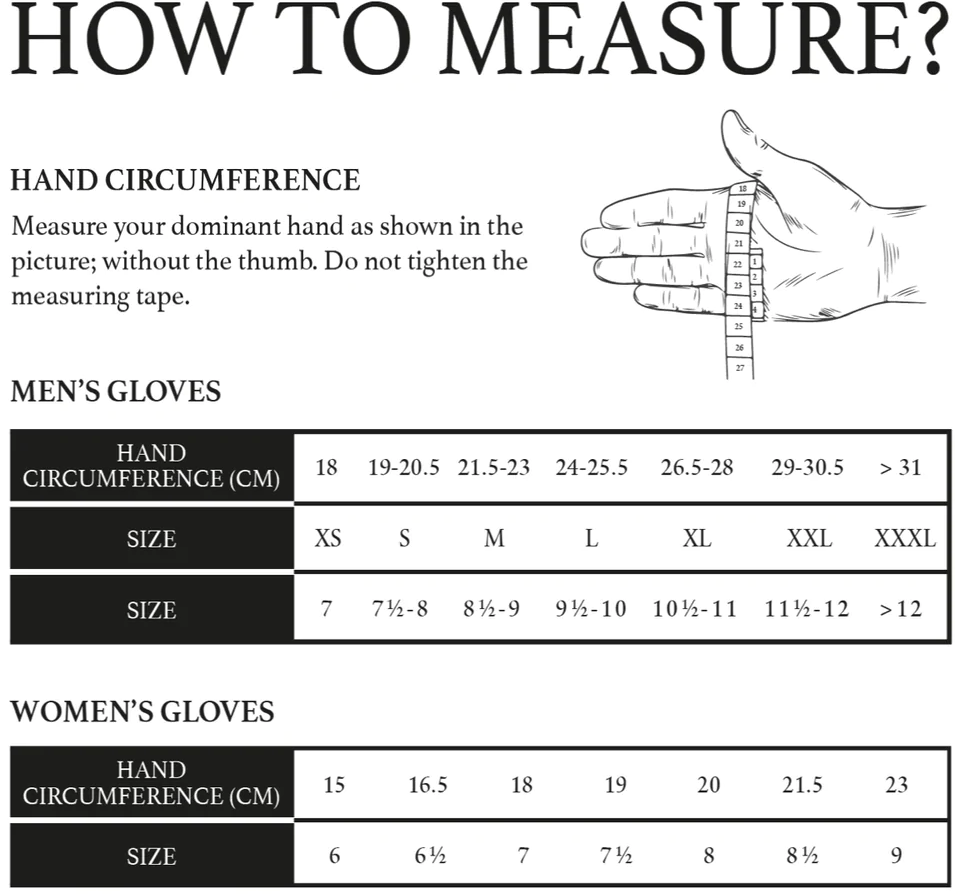 Leather Gloves Sizing Guide – Fratelli Orsini