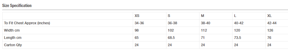 Monsters Ink Hoodie Size Chart