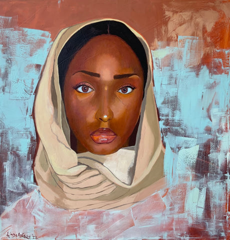 Oil Painting - My Tan Scarf