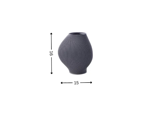 Bloz Vase in Graphite (165g)