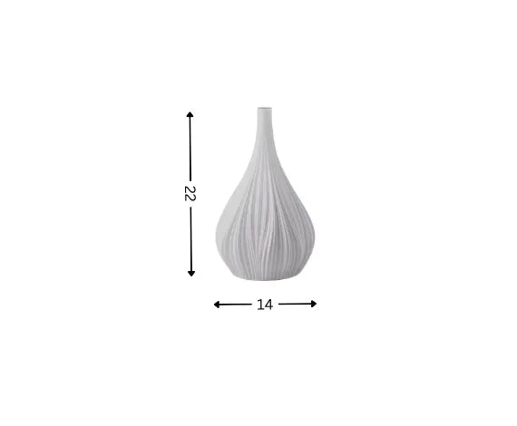 Flad Vase in Cool grey (104g)