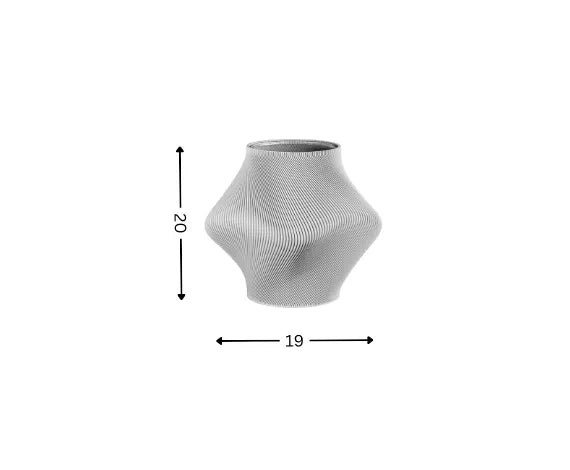 Bloz Vase in Cool Grey by Sheyn