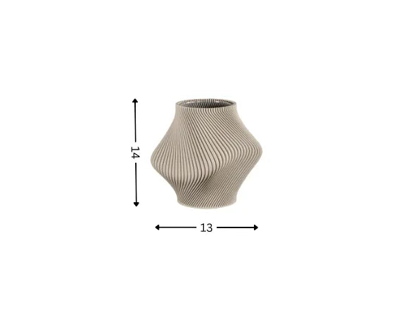 She- Bloz Vase in Lark beige (144g)
