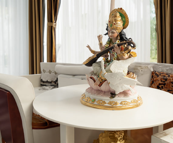 Principe_Italian_Porcellane_Divine_Reflection_Saraswati_Idol