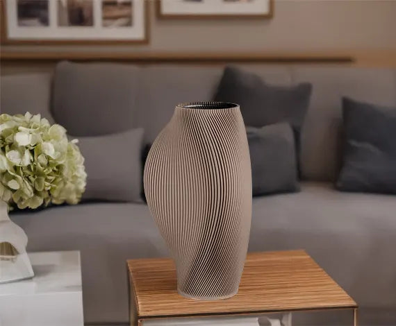 Bloz Vase in Deep taupe