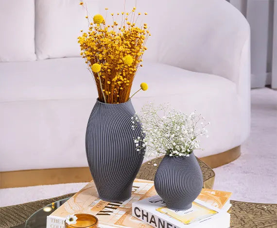 Bloz Vase in Graphite by Sheyn