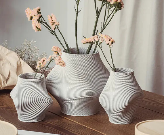 Bloz Vase in Cool grey (350g)
