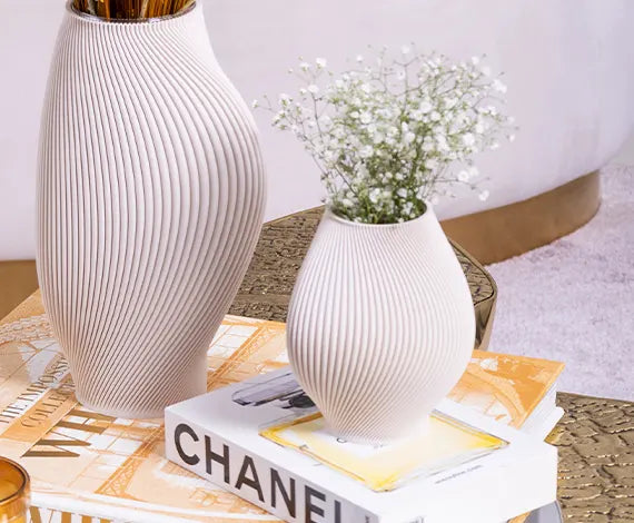 Bloz Vase in Lark beige (165g)