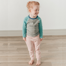 Load image into Gallery viewer, Blush Pink Organic Cotton Joggers For Kids
