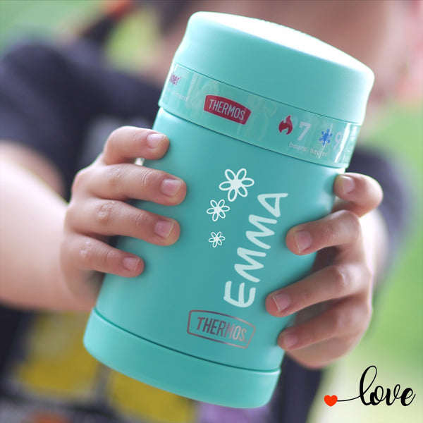 Personalized Thermos FUNtainer® 16 Ounce Insulated Food Jar SEA FOAM