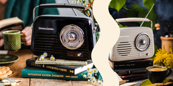 Radio retrò cromata con altoparlante Bluetooth Vintage Cuisine