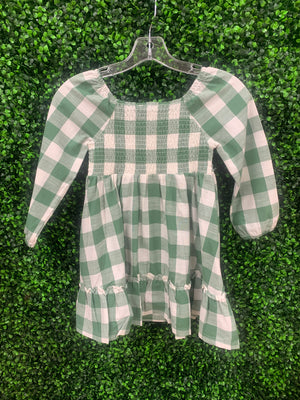 Dark Ivy Plaid Ruffle Dress - Harper’s Closet 