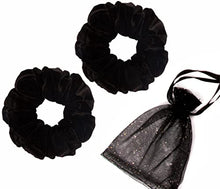 Load image into Gallery viewer, LangHorn Velvet Scrunchies for hair Extra Large Scrunchies, Oversized Hair Ties, Elastic Hair Bands Ponytail Curly Hair
