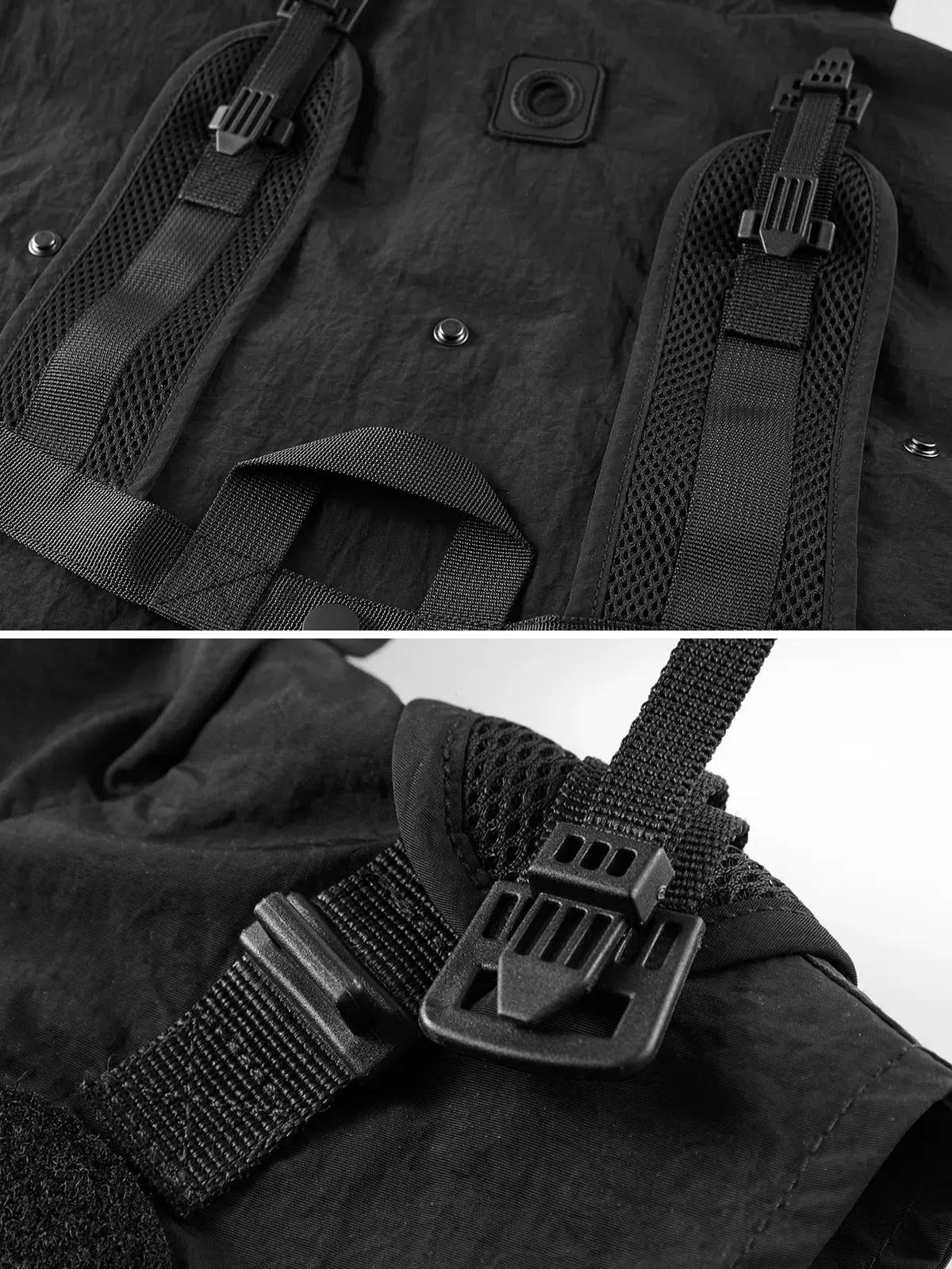 Tactical Multi Pocket Hooded Vest – Techwear On
