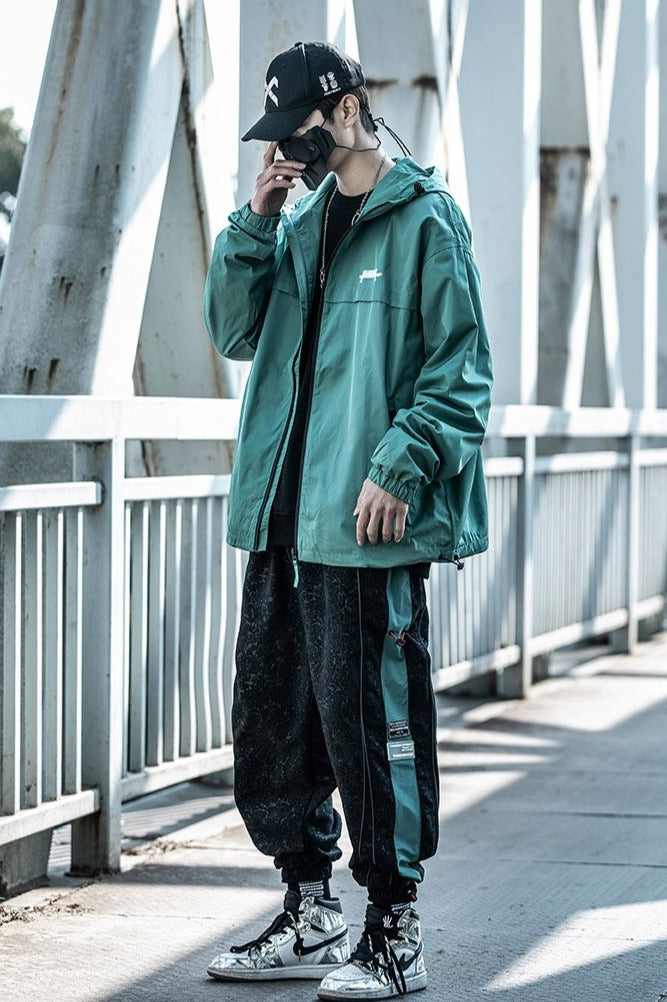 TO Oversized Double Color Streetwear Lines Pants – Techwear On