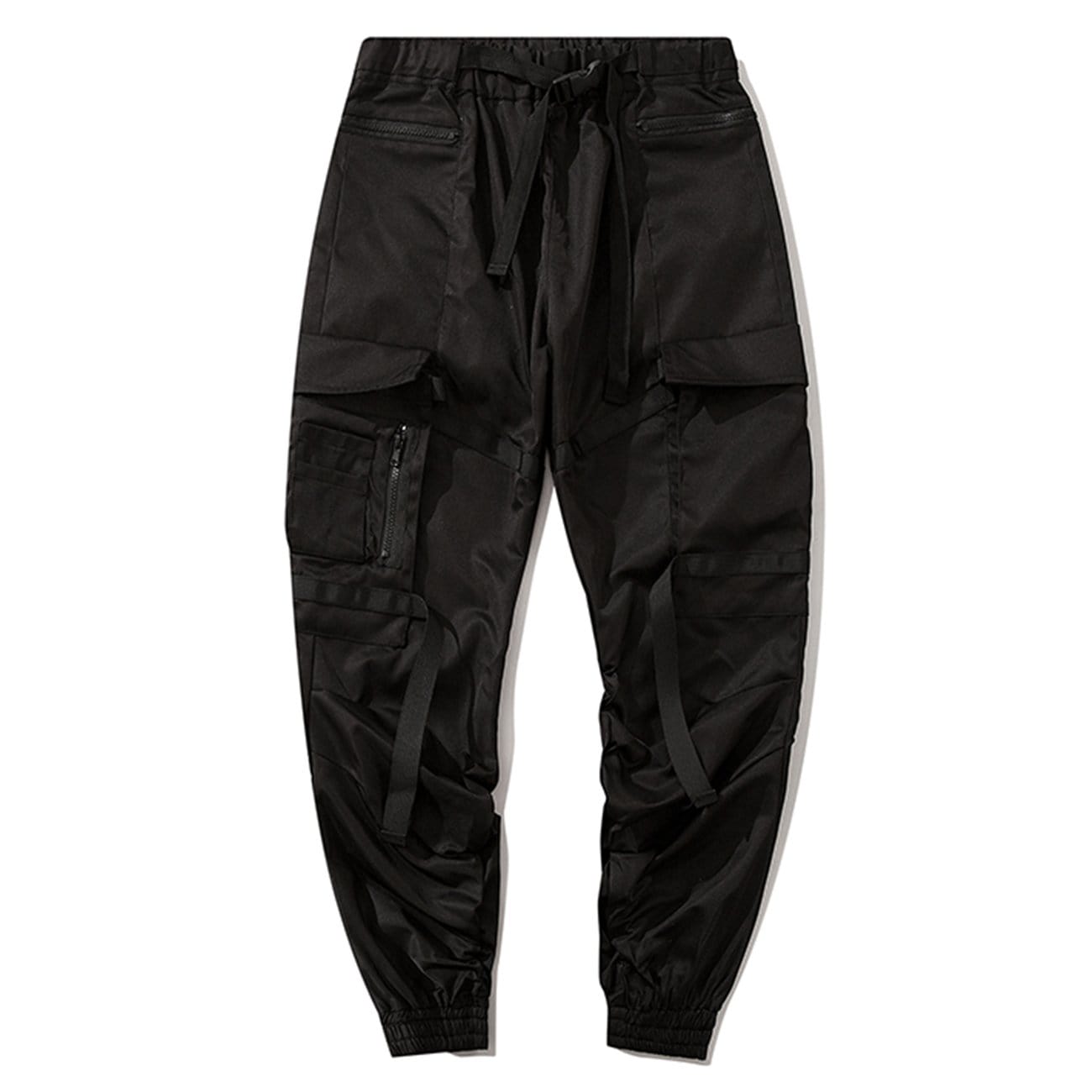 TO Techwear Ribbons Elastic Pleated Cargo Pants – Techwear On