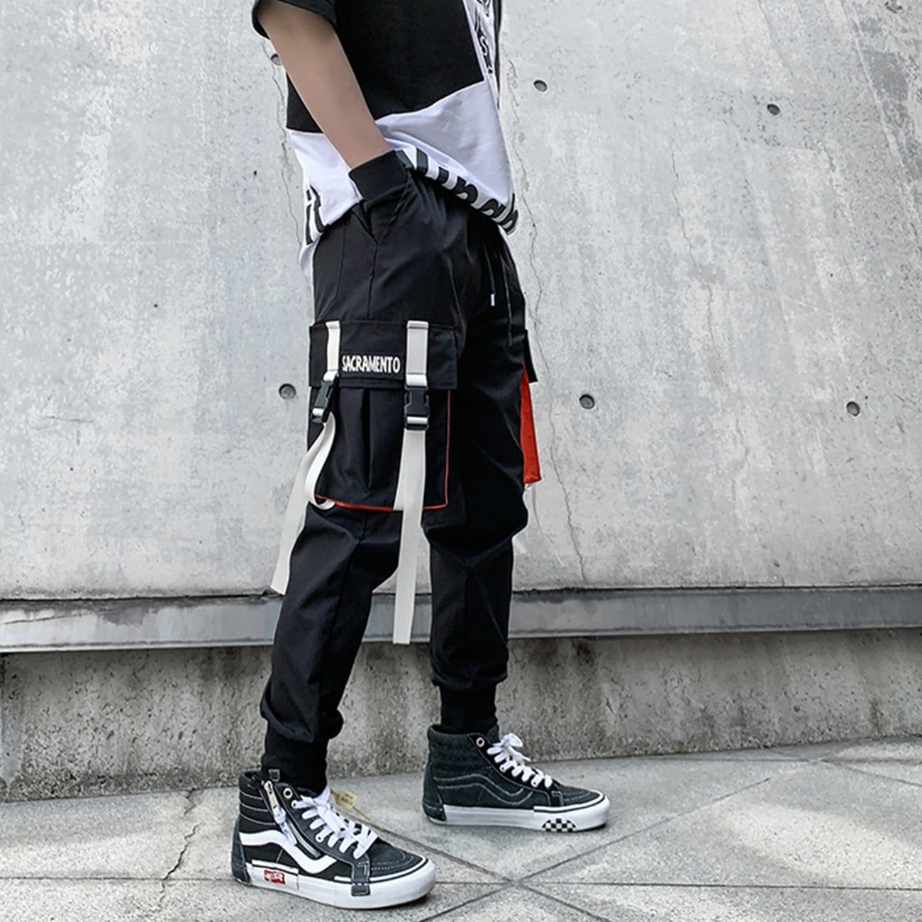 TO Techwear Patchwork Ribbons Cargo Pants – Techwear On