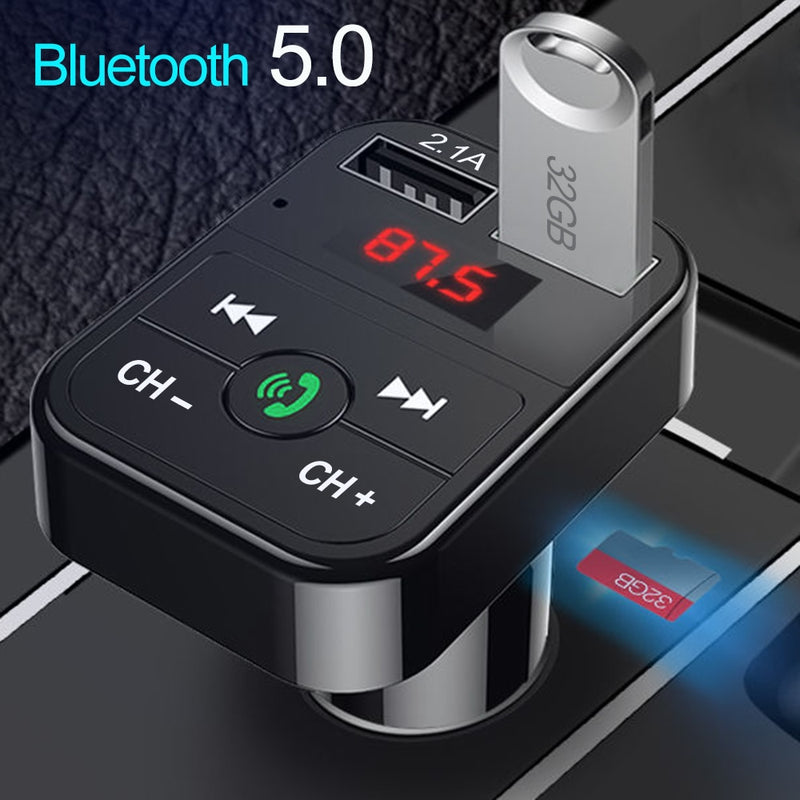 Romantiek in het midden van niets supermarkt Car Bluetooth 5.0 FM Transmitter Wireless Handsfree Audio Receiver Aut –  Mannllc