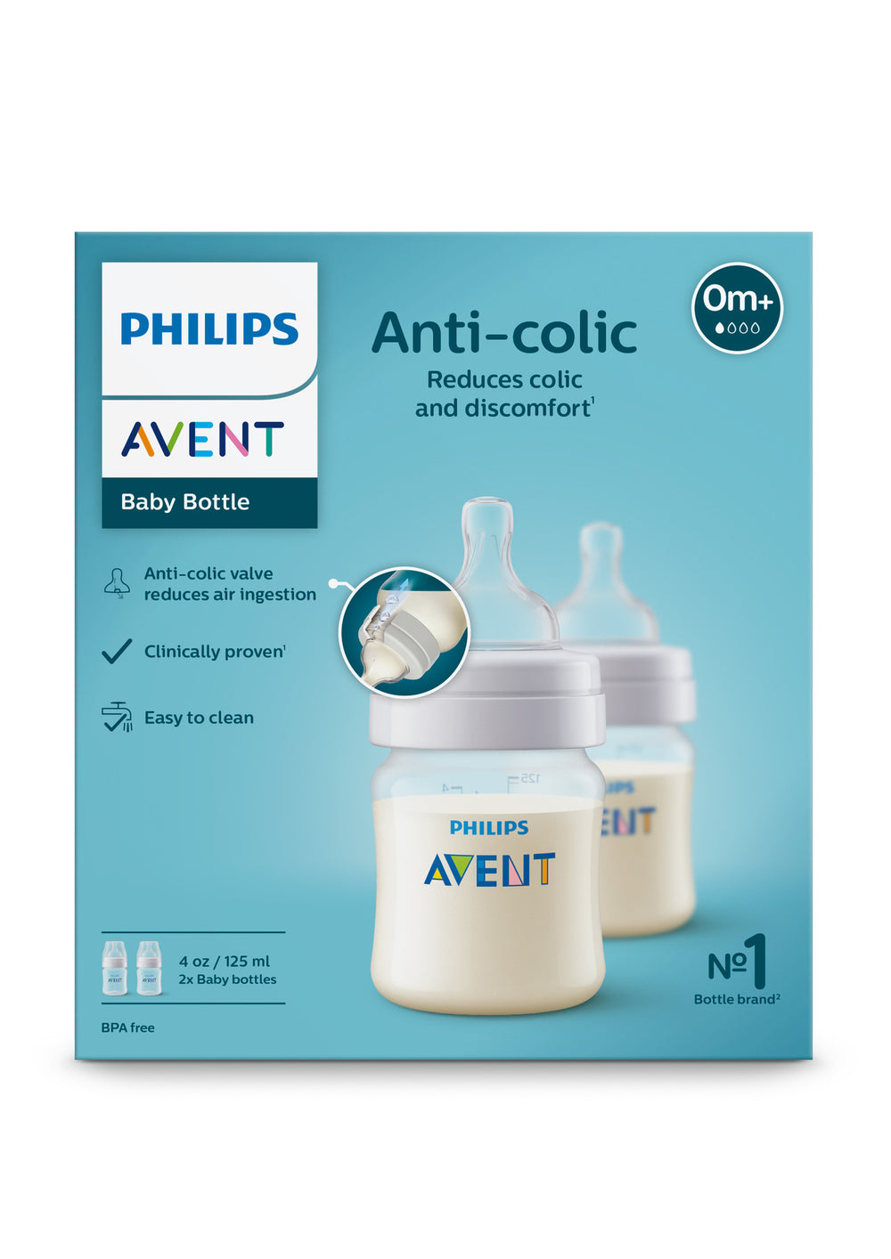 Biberon anti-colique Philips Avent avec évent AirFree Set cadeau