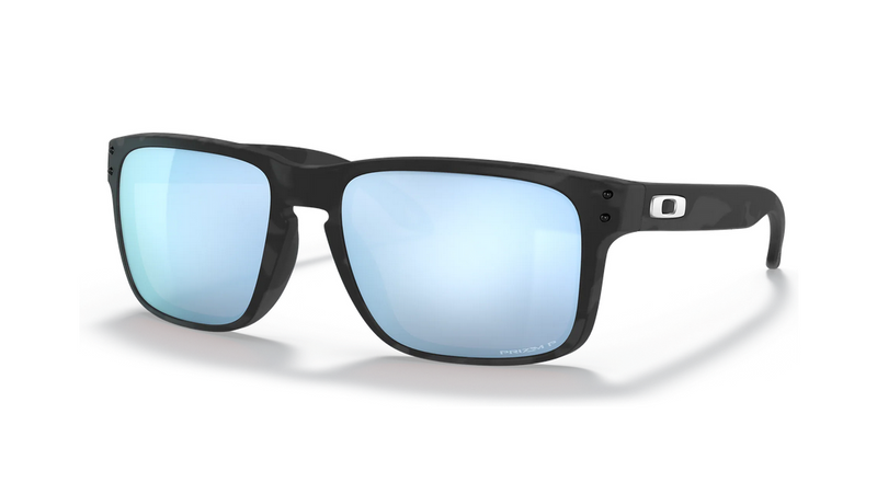 Oakley Holbrook Sunglasses in Matte Black Camo/Prizm Deep Water Polarized