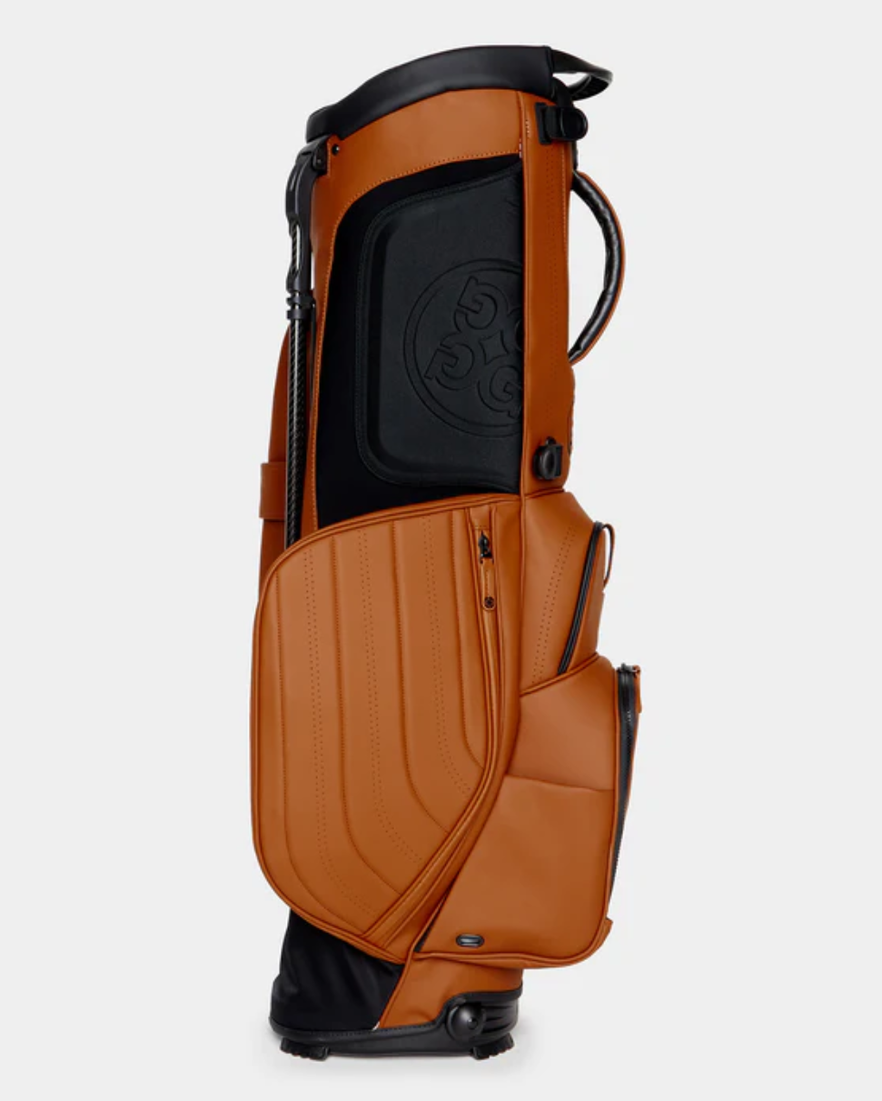 G/FORE TRANSPORTER TOUR CARRY GOLF BAG - COGNAC