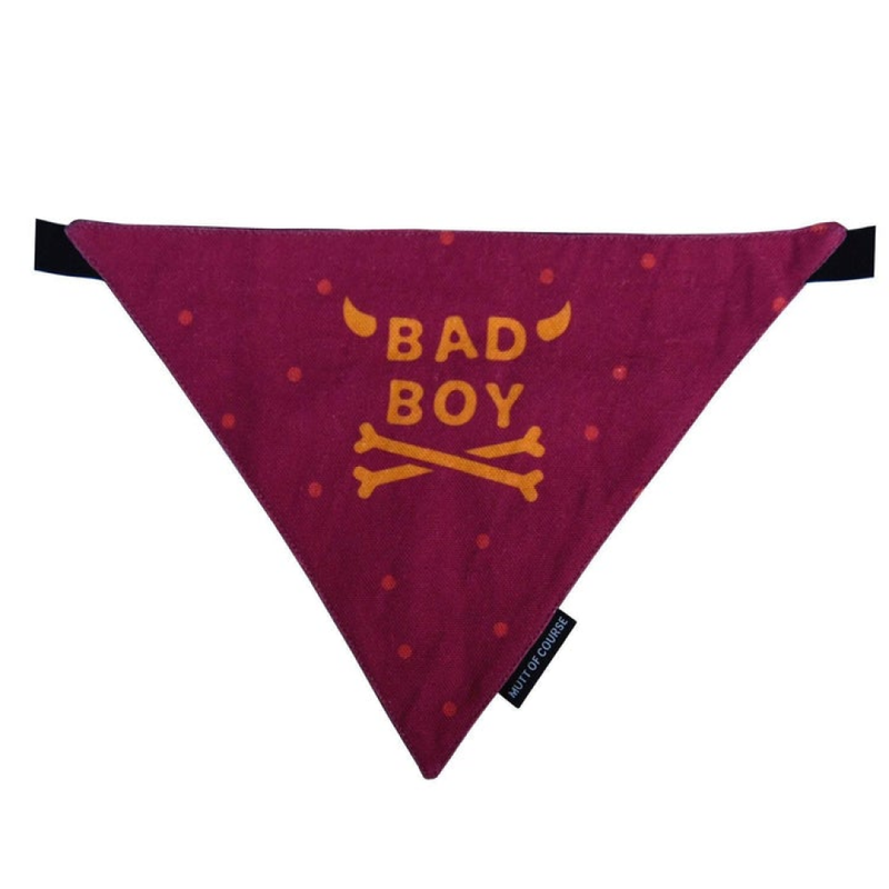 Mutt of Course Bad Boy Bandana for Dogs