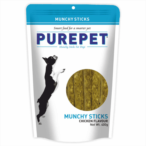 Purepet Chicken Flavor Munchy Sticks Dog Treat