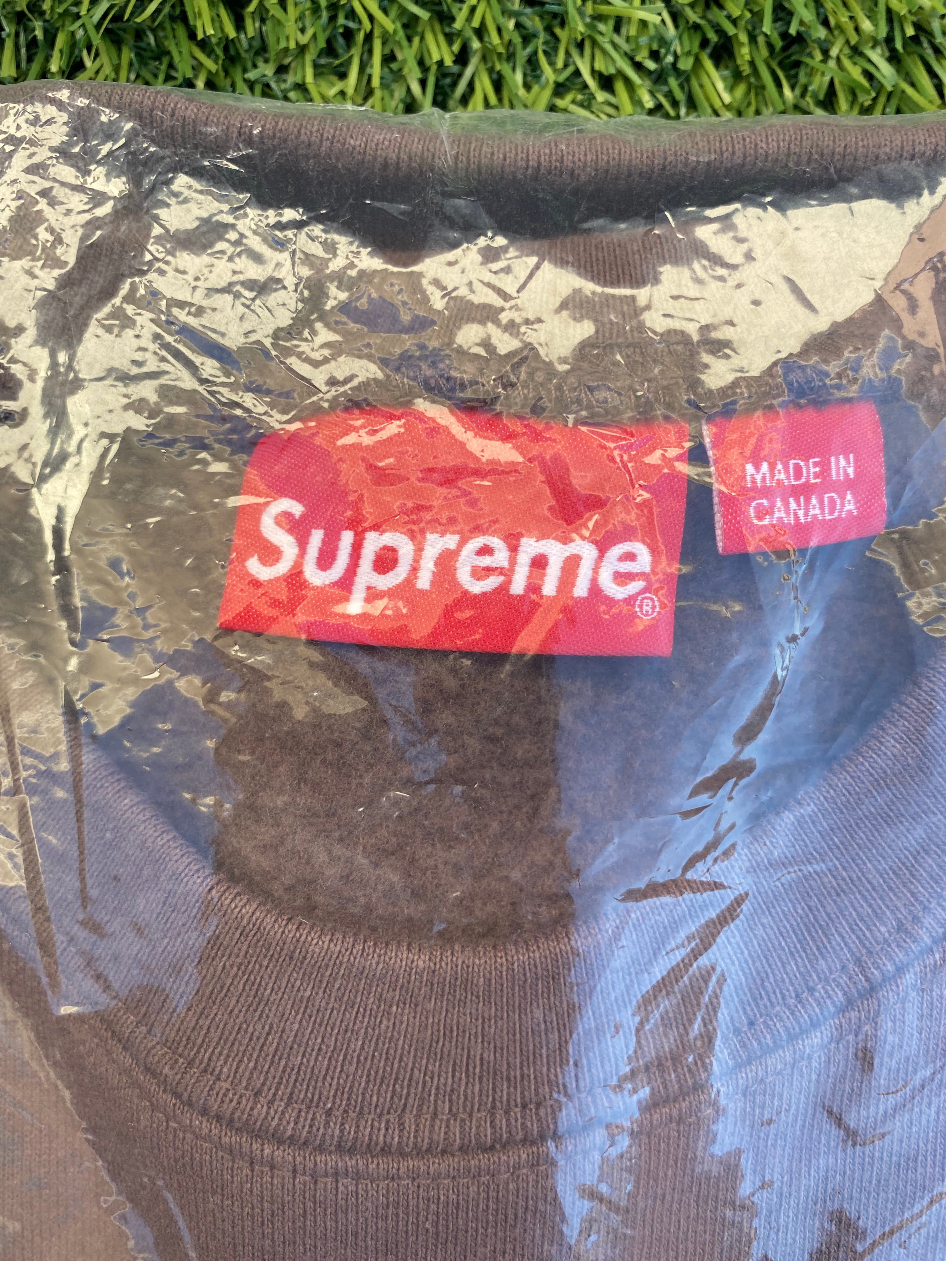 Supreme Box Logo Crewneck Brown XL – Rebeaters