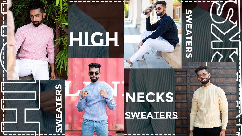 high neck sweater