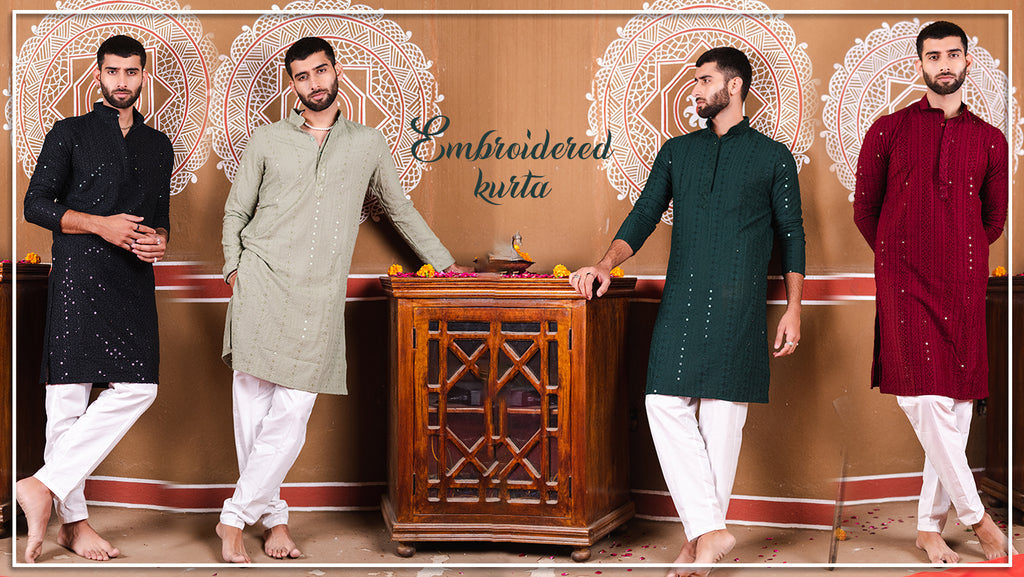 embroidered kurta