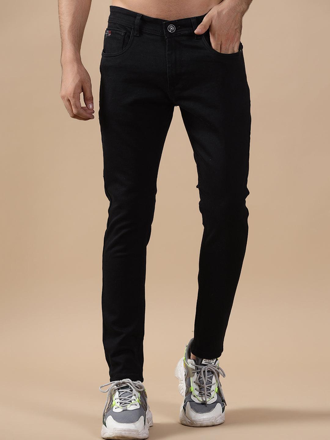 Buy Black Denim Men's Jeans Online At Best Prices | Tistabene