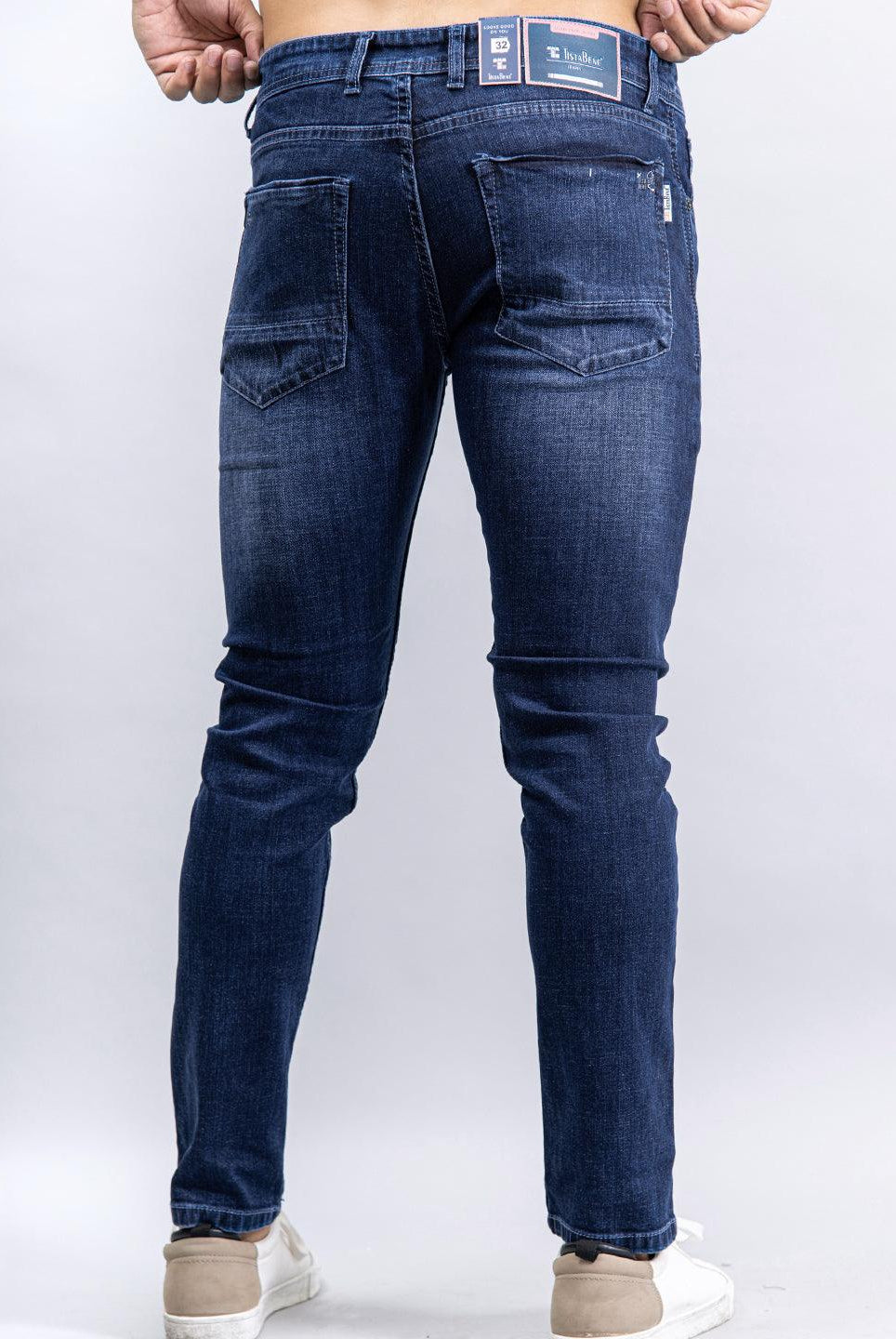 Grey Denim Ankle Length Stretchable Men's Jeans - Tistabene