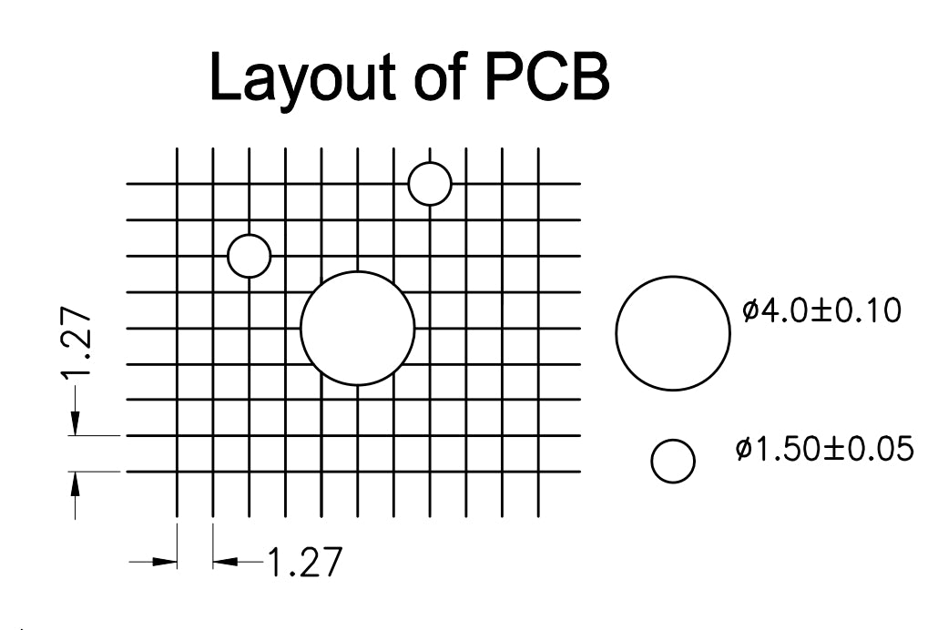 Gateron G Pro 3.0 Switch Layout of PCB