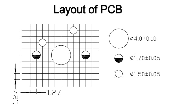 Gateron North Pole Switch Layout of PCB