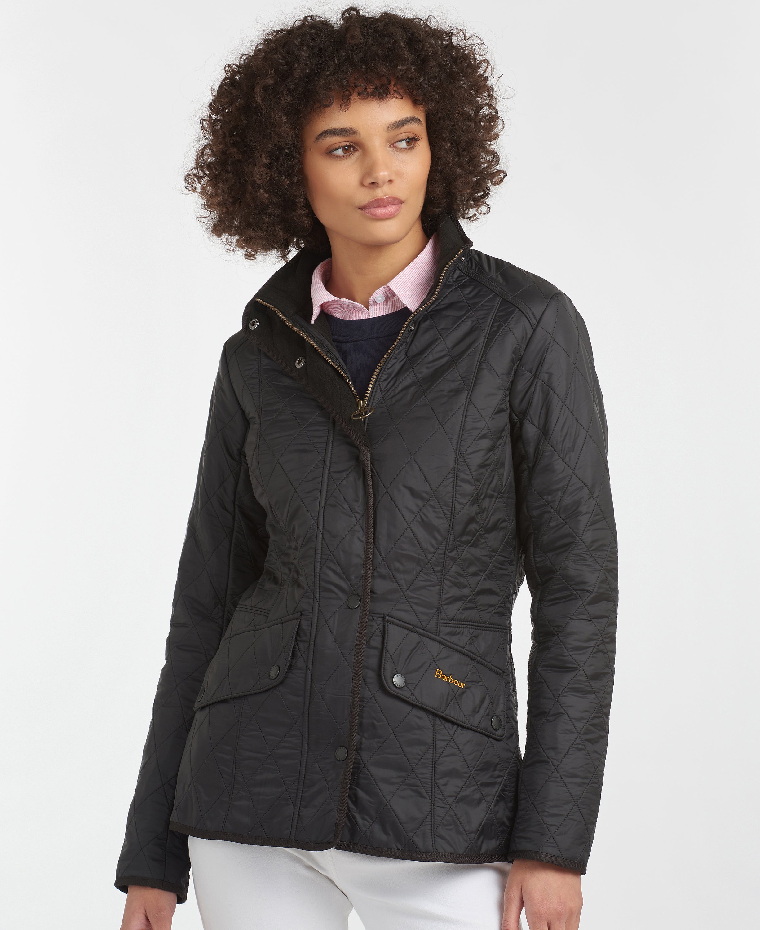 barbour cavalry polarquilt jacket black