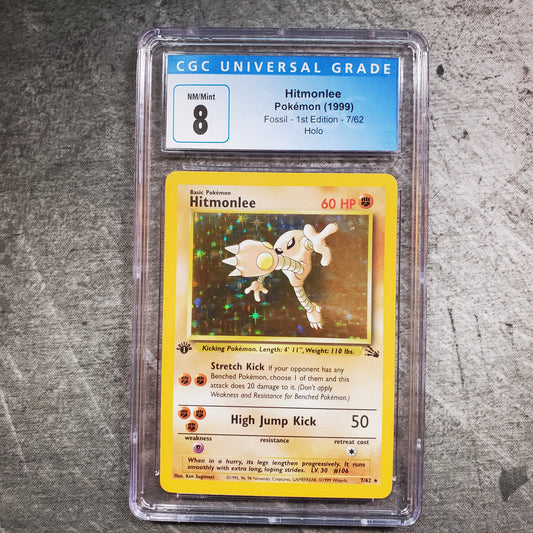 Pokémon Card, Hitmonlee, 1st Edition