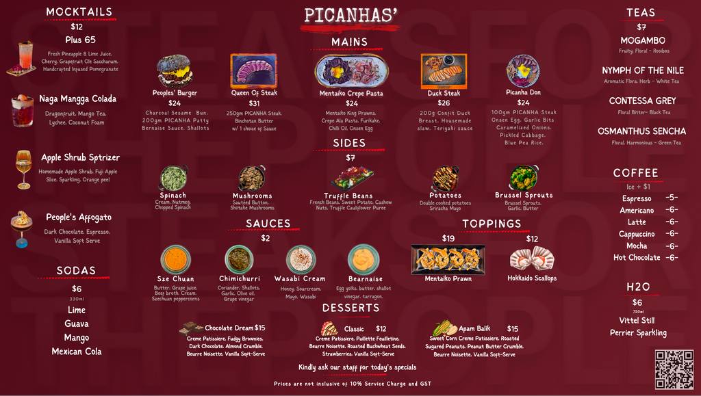 Picanhas Menu