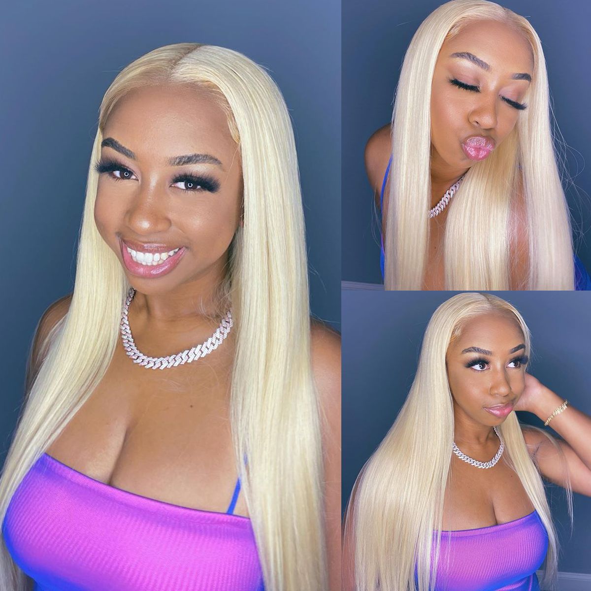 613 blonde straight wig