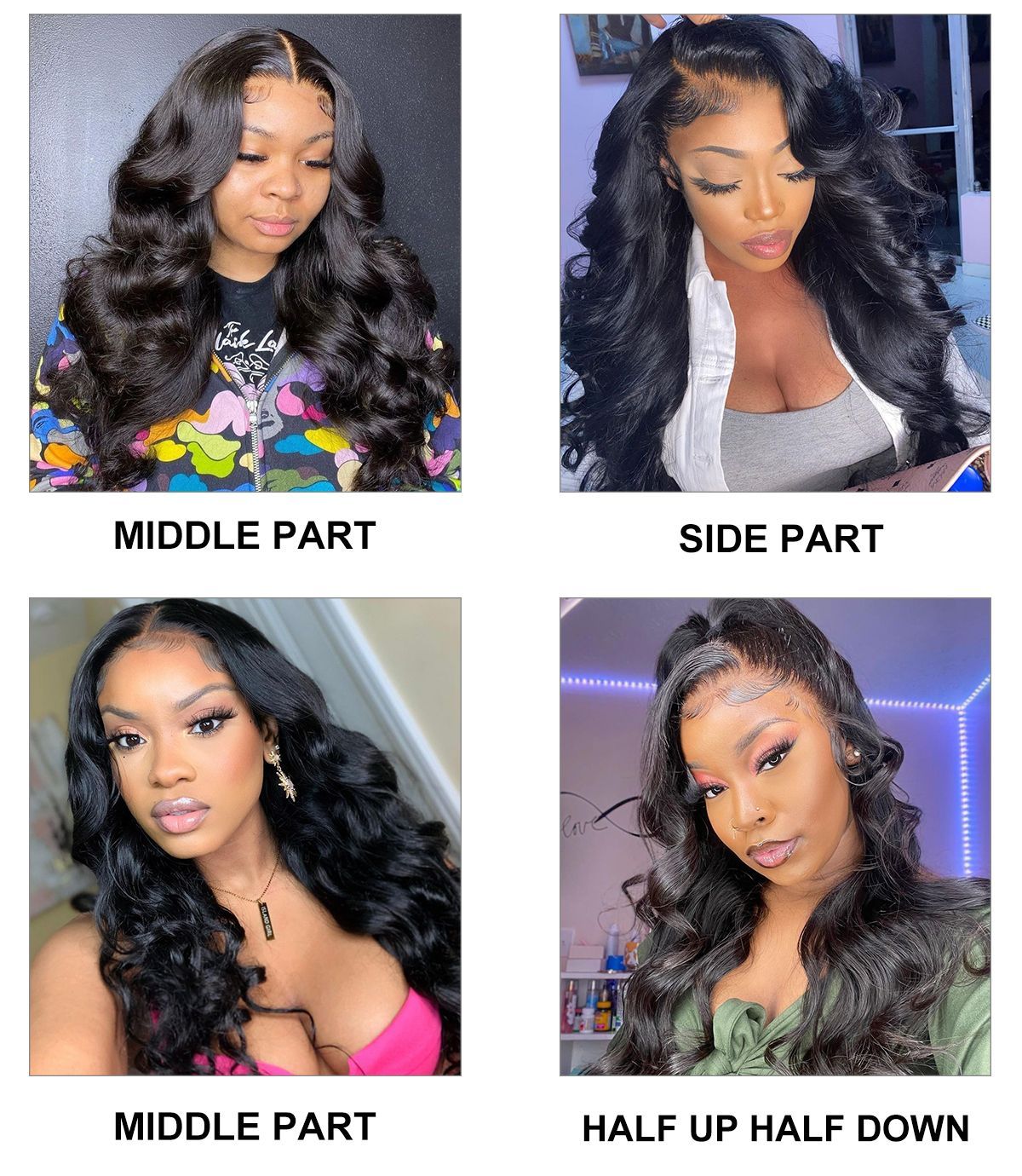 free part 360 body wave wig