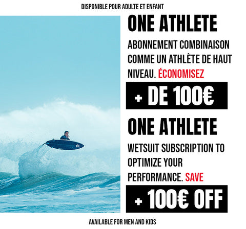 Programme d'abonnement de combinaison de surf - ONE ATHLETE