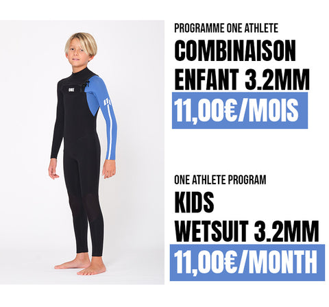 Children's 3/2mm surf wetsuit at a reduced price