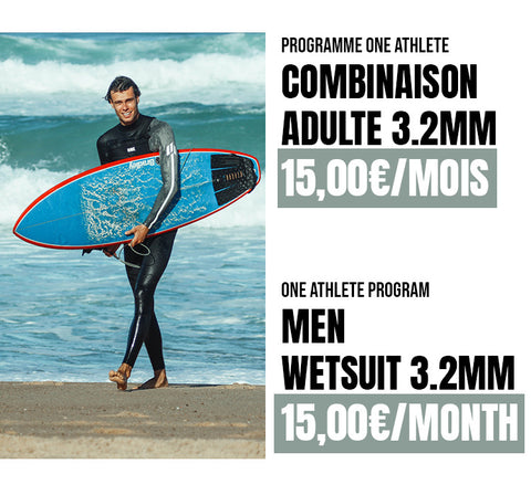 Combinaison surf 3/2mm homme à prix réduit