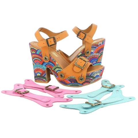 Sara Rainbow Pack - multicolored sandals for women