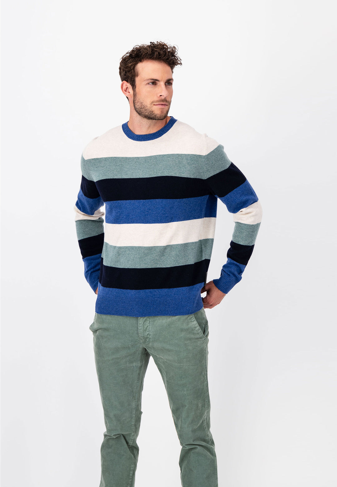 Gestreifter Pullover aus Wolle – FYNCH-HATTON | Offizieller Online Shop