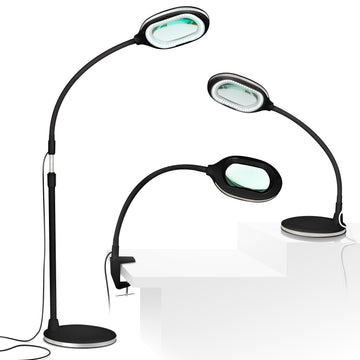 LightView Pro Magnifying Floor Lamp - Hands Free Magnifier with