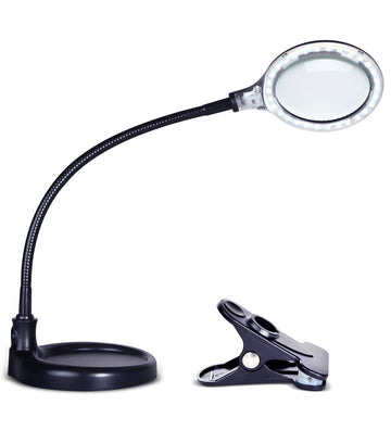 Brightech LightView PRO - Comfortable LED Magnifying Glass Desk Lamp f –  Lumez Lights