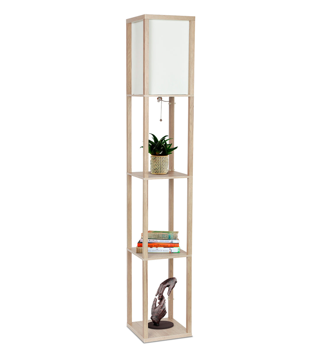 brightech maxwell led shelf floor lamp