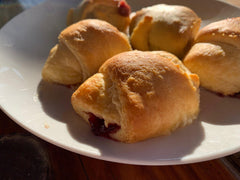 North Fork Whiskey Washed Munster and Jam Crescent Rolls